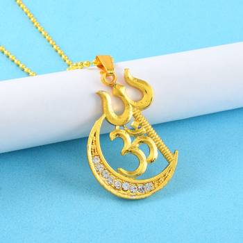 Brass Goldplated Communal Harmony Fashion Chain Pendant 3