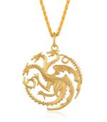 Brass Gold plated Dragon design Fashion chain pendant