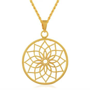 Brass Gold plated Chakra Spiritual Pendant 1