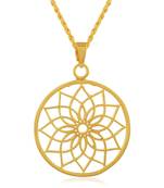 Brass Gold plated Chakra Spiritual Pendant