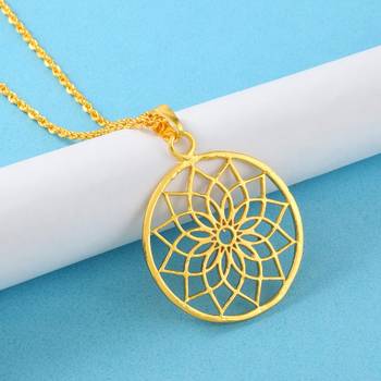 Brass Gold plated Chakra Spiritual Pendant 3