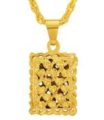 Gold plated handcrafted Jali work Jharokha (palace window) inspired Fashion pendant