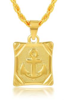 Brass Goldplated Anchor design Fashion Pendant