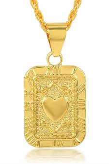 Brass Goldplated Heartshape design Fashion Pendant