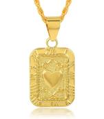 Brass Goldplated Heartshape design Fashion Pendant