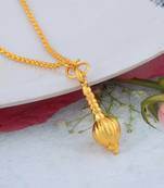 Goldplated Brass Alloy Mace hanuman Gada Hindu Spiritual Men pendant