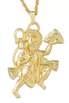 Brass Goldplated Hanuman Chain pendant Men Women