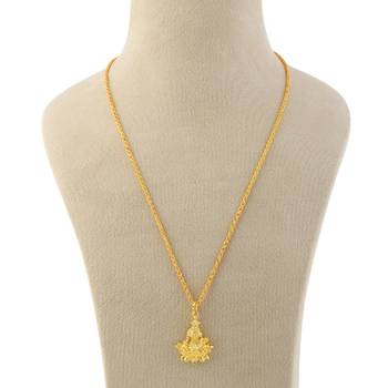 Brass Goldplated Lakshmi Hindu Spiritual Fashion Pendant Men Women 3