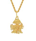 Brass Goldplated Panchmukhi Hanuman Pendant