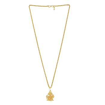 Brass Goldplated Panchmukhi Hanuman Pendant 2