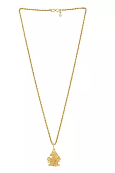 Brass Goldplated Panchmukhi Hanuman Pendant