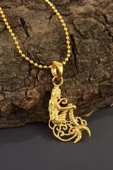 Goldplated Jalpari Mermaid Fashion chain pendant