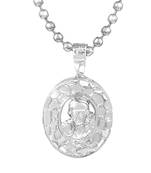 Brass Micron Silverplated Shirdi Sai baba Pendant