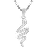 Brass Silverplated Nagdev Snake Pendant