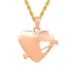 Brass Rose Goldplated Cupid Heartshape Fashion Pendant
