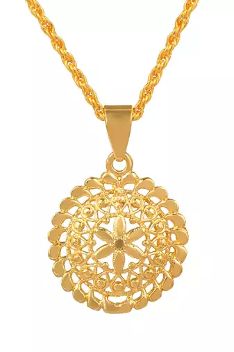 Brass Micron 1 Gram Gold Handmade Traditional Women Fashion Pendant