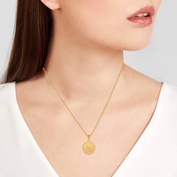 Brass Micron 1 Gram Gold Handmade Traditional Women Fashion Pendant 3