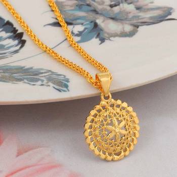 Brass Micron 1 Gram Gold Handmade Traditional Women Fashion Pendant 1