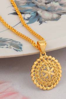 Brass Micron 1 Gram Gold Handmade Traditional Women Fashion Pendant