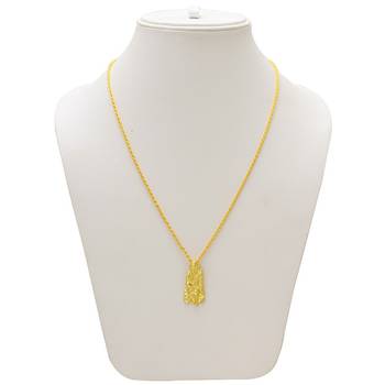 Brass Goldplated Cute and small Shirdi Saibaba chain Pendant 1