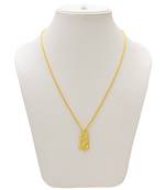 Brass Goldplated Cute and small Shirdi Saibaba chain Pendant