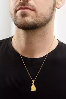 1 Micron Goldplated Buddha chain Pendant