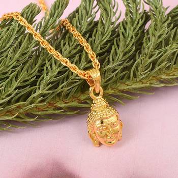 1 Micron Goldplated Buddha chain Pendant 3