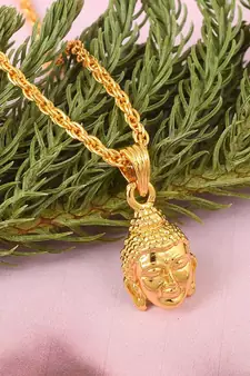 1 Micron Goldplated Buddha chain Pendant