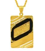 Gold plated CZ dual tone rich look Fashion pendant