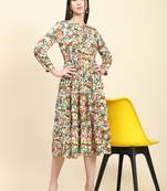 Black printed viscose rayon short-dresses