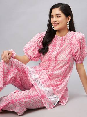 Pink printed pure cotton salwar 3