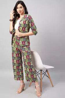 Multicolor printed pure cotton salwar