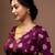 Purple Silk Brocade Designer Blouse