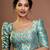 Sky Blue Brocade Zari Work Designer Blouse