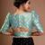 Sky Blue Brocade Zari Work Designer Blouse