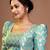 Sky Blue Brocade Zari Work Designer Blouse