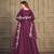 Purple embroidered art silk salwar