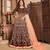 Maroon embroidered velvet salwar