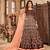 Maroon embroidered velvet salwar