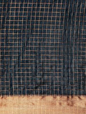 SWATIKA Blue silk blend Traditional bhagalpuri Women's  Saree With Blouse piece 4