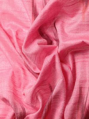 SWATIKA Pink Cotton Traditional ikat Women's  Saree With Blouse piece 7