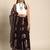 SWATIKA Brown Silk Traditional batik Women's  Saree With Blouse piece