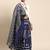 SWATIKA Blue silk blend Traditional batik Women's  Saree With Blouse piece