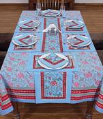 Colorful Table Cover Indian Table Linen Housewarming Gift Garden Table Cloth