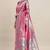 Pink woven  Art Silk saree with blouse