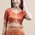 Orange woven  Art Silk saree with blouse