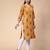 Mustard printed cotton kurtas-and-kurtis