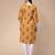 Mustard printed cotton kurtas-and-kurtis