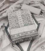 Grey embroidered cotton salwar