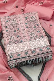 Pink embroidered cotton salwar